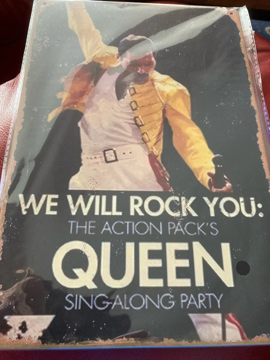 Freddie Mercury/Queen Metal Wall Plaque