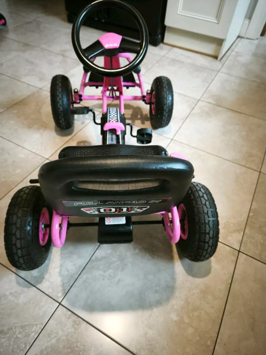 Pink Pedal Go -Cart with enclosed chain - Image 1