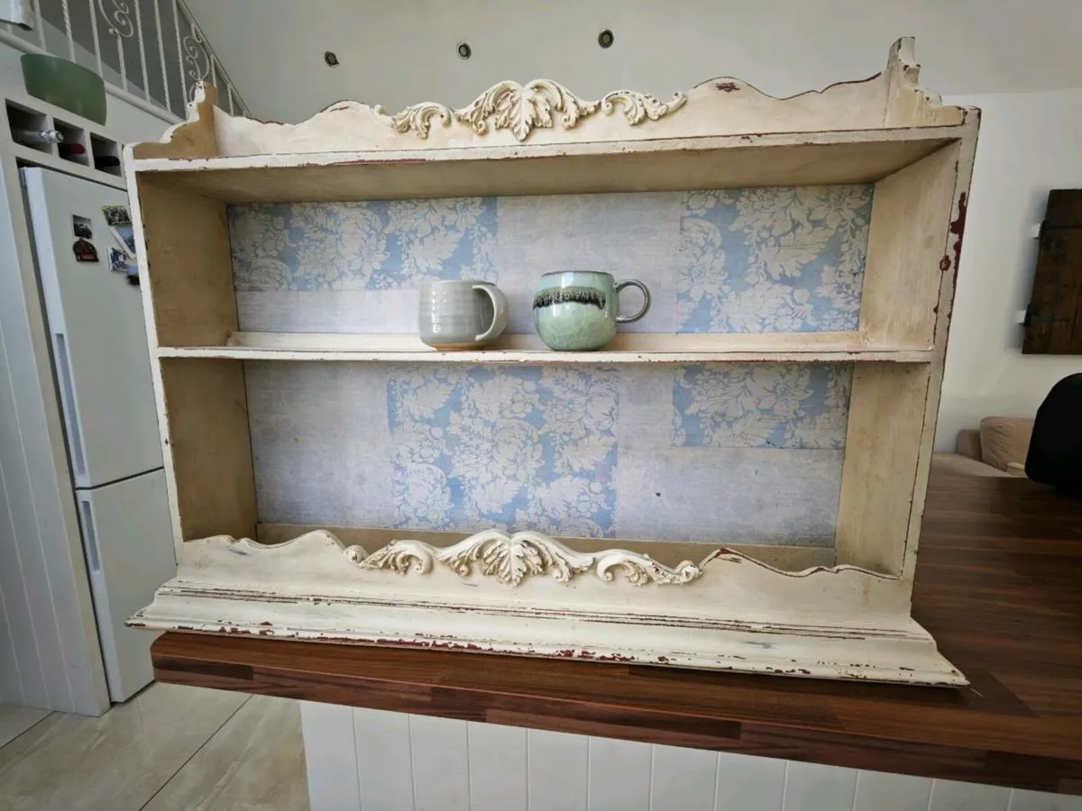 Bespoke shabby chic shelving unit - Image 3