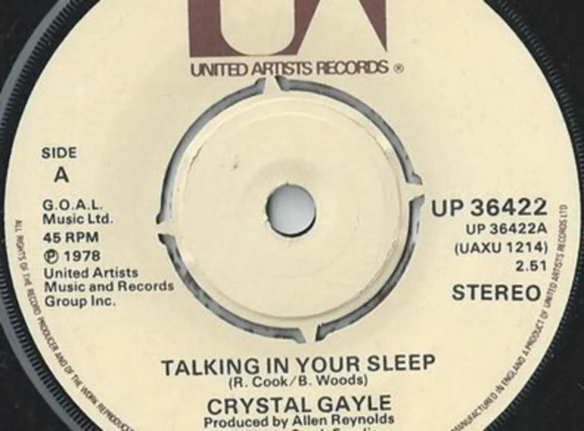Crystal Gayle Vinyl single - Talking in your sleep
