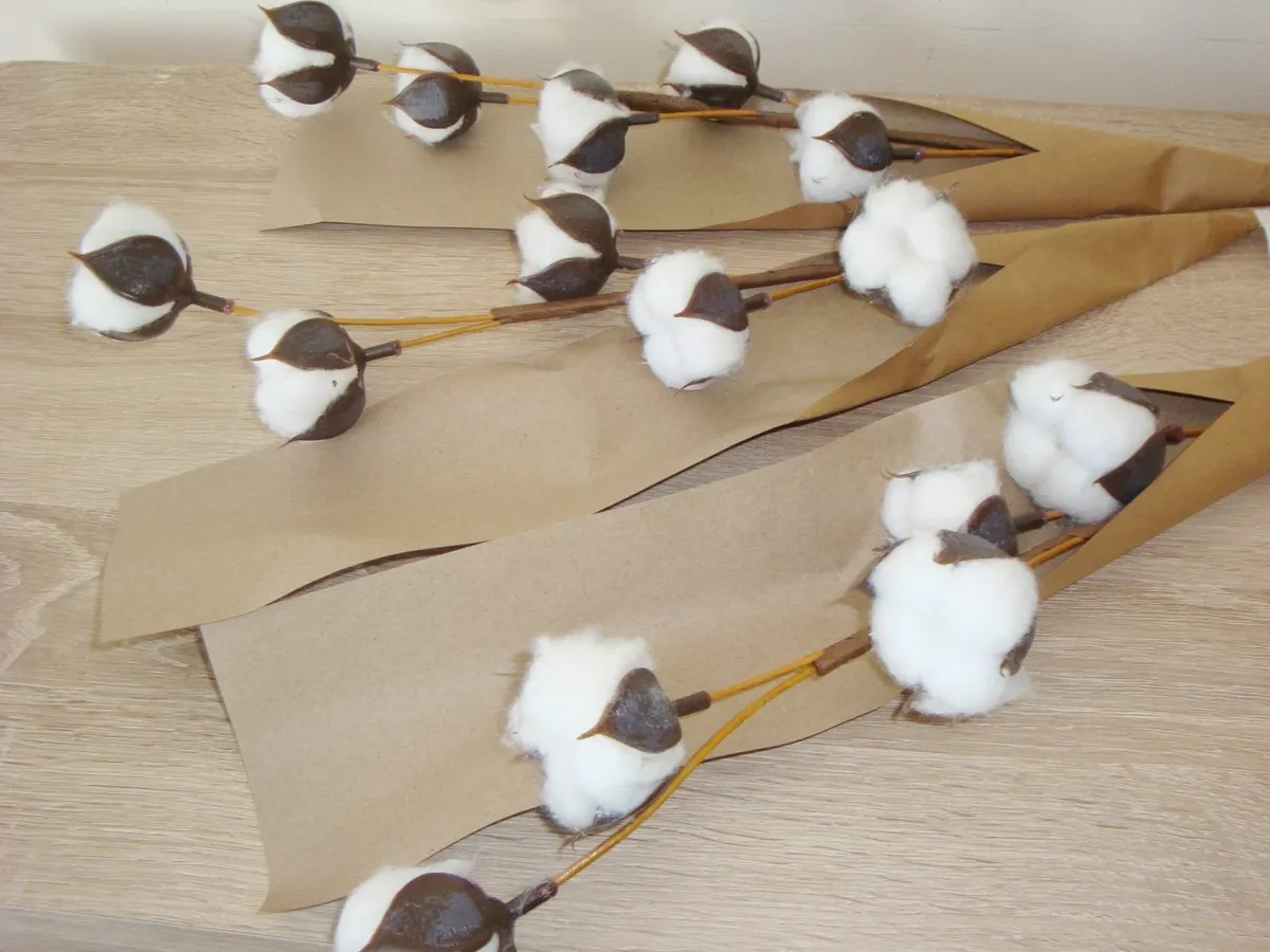 Cotton stems - set of 3 - Image 3