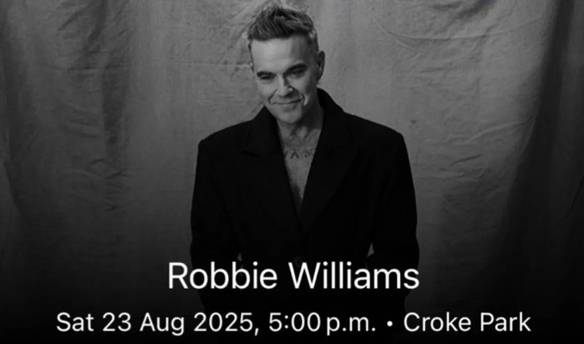 Robbie williams tickets × 6 - Image 1