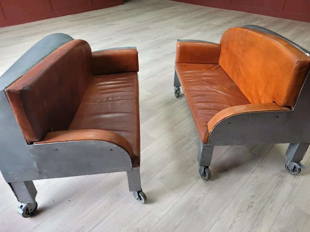 2 Unique Vintage Car Front Armchairs - Image 3
