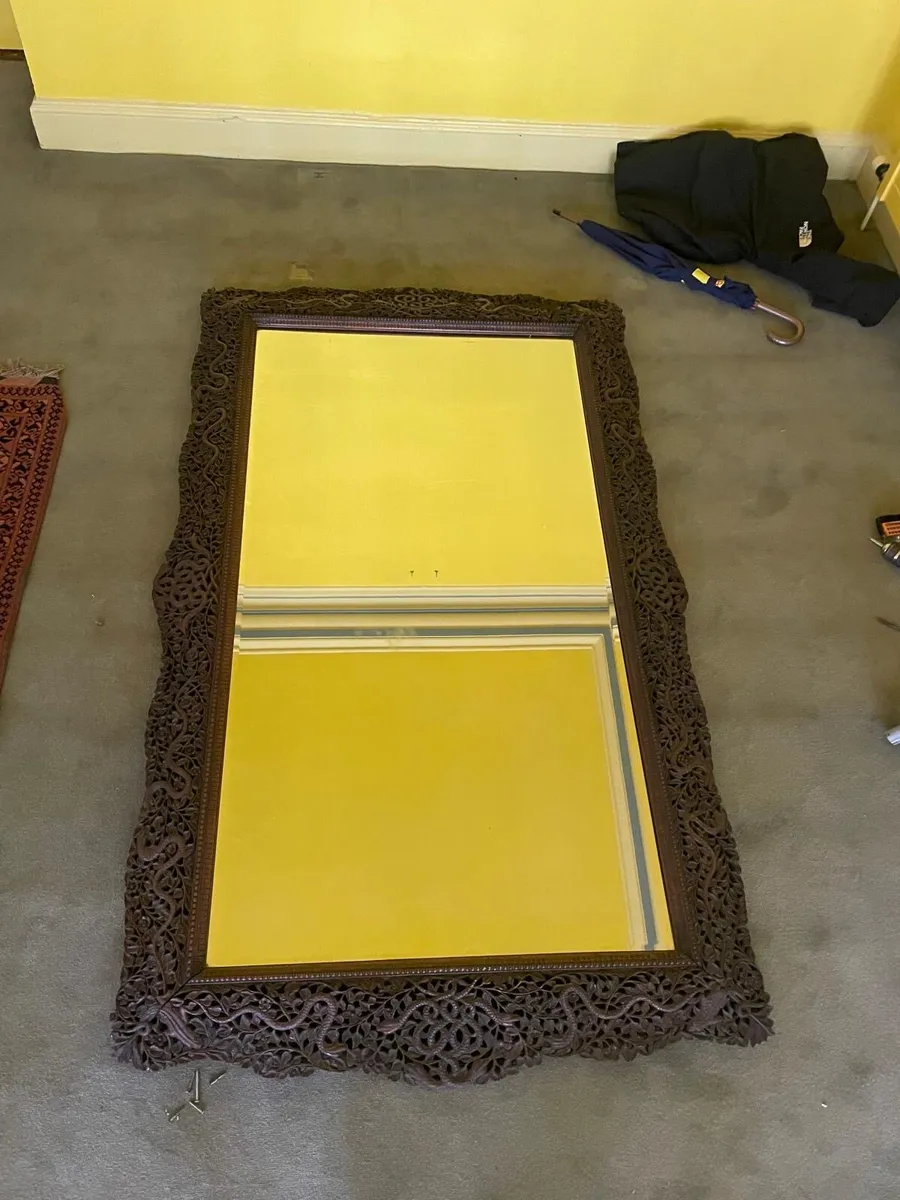 Large antique mirror - Image 3