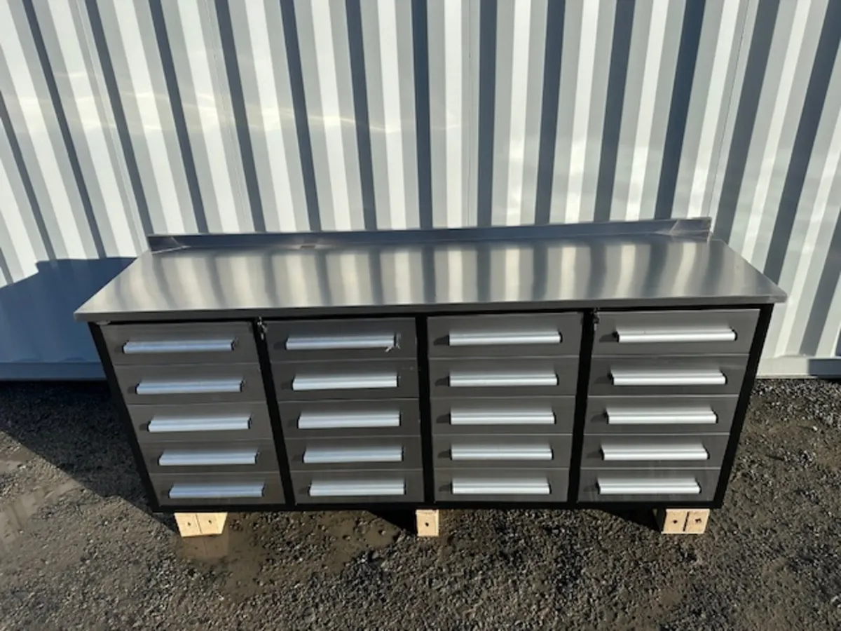 New 7ft 20 Drawer Work Bench **Online Auction** - Image 4