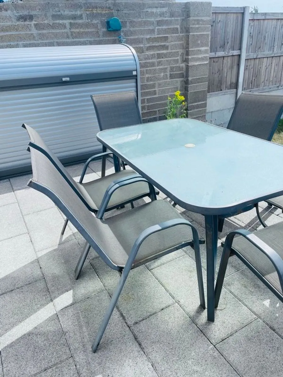 7 Piece Seville Garden Dining Set - Table and Chairs - Image 2