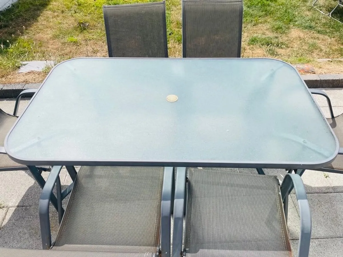 7 Piece Seville Garden Dining Set - Table and Chairs - Image 3