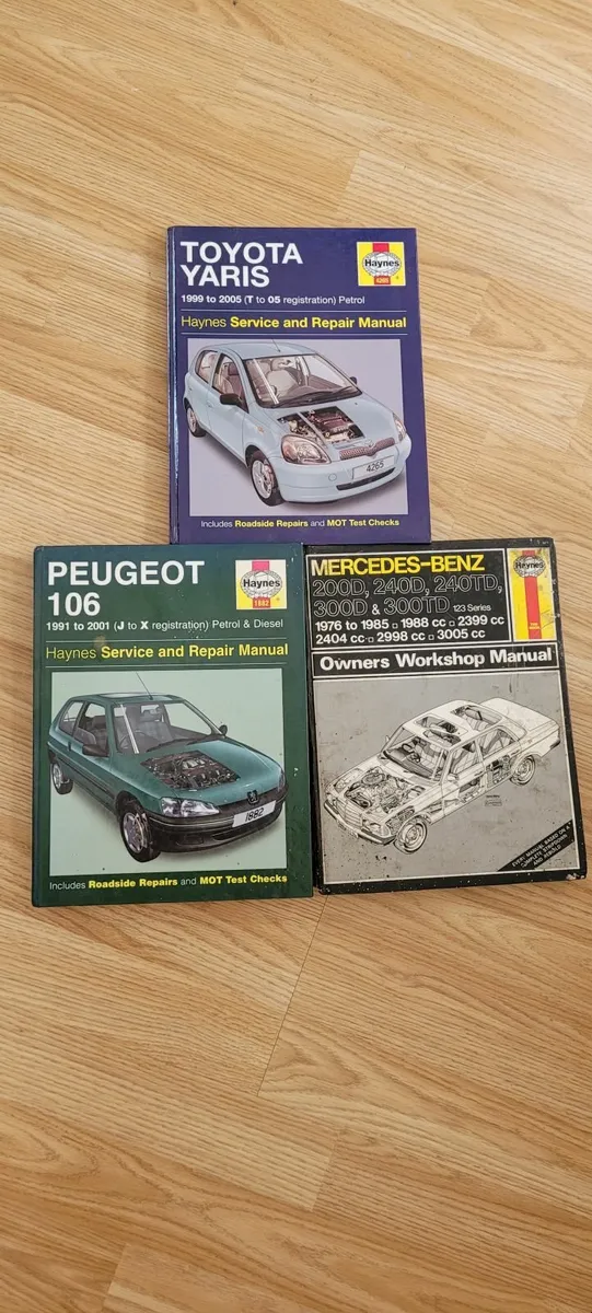Car manuals 20 euros for lot