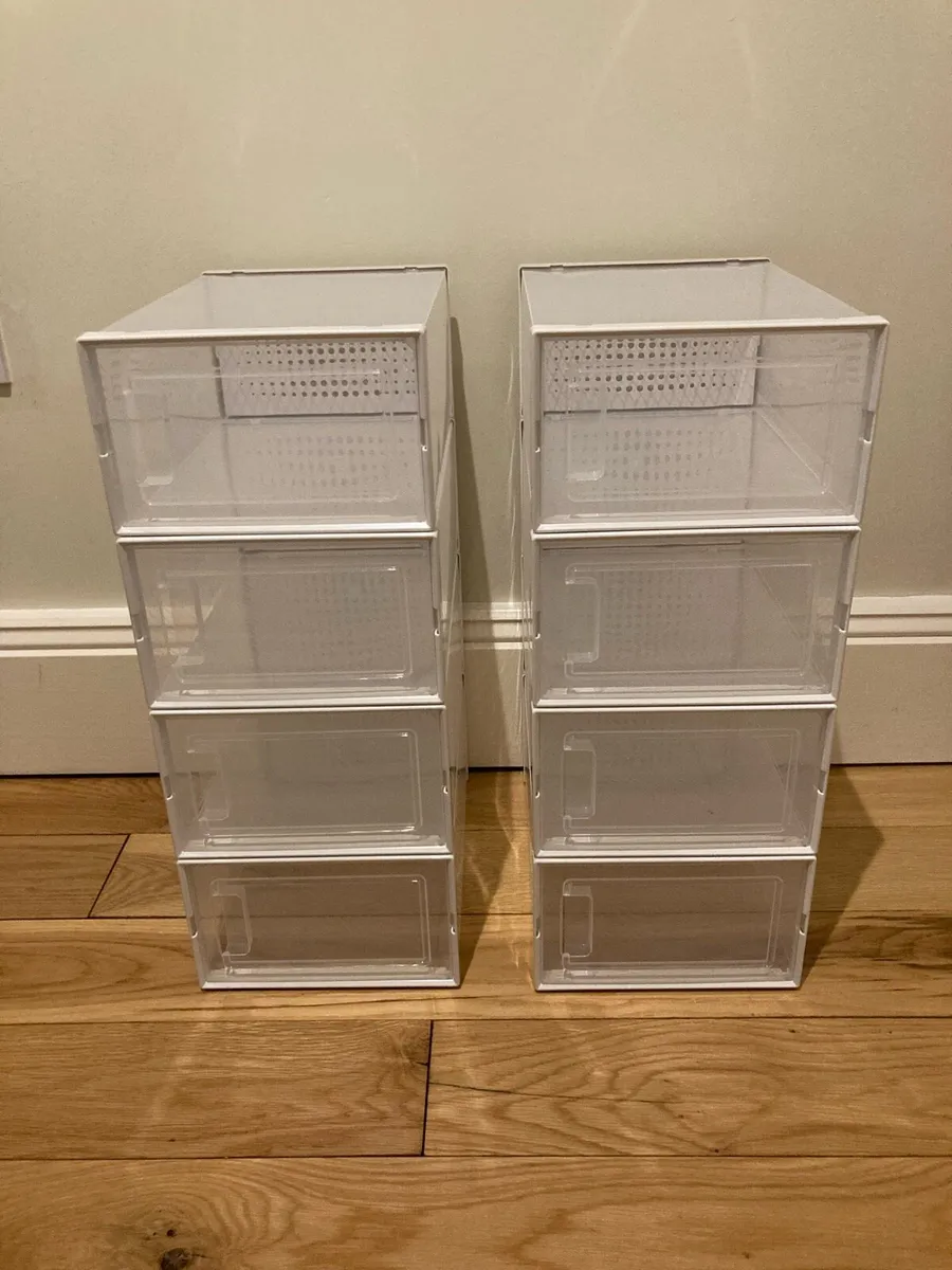 Shoe storage boxes - stackable - Image 1