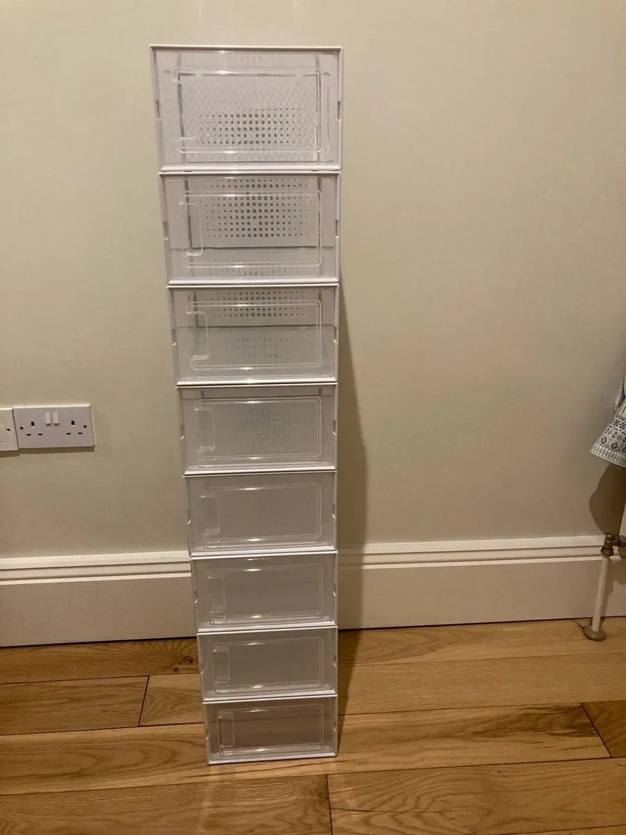 Shoe storage boxes - stackable - Image 2