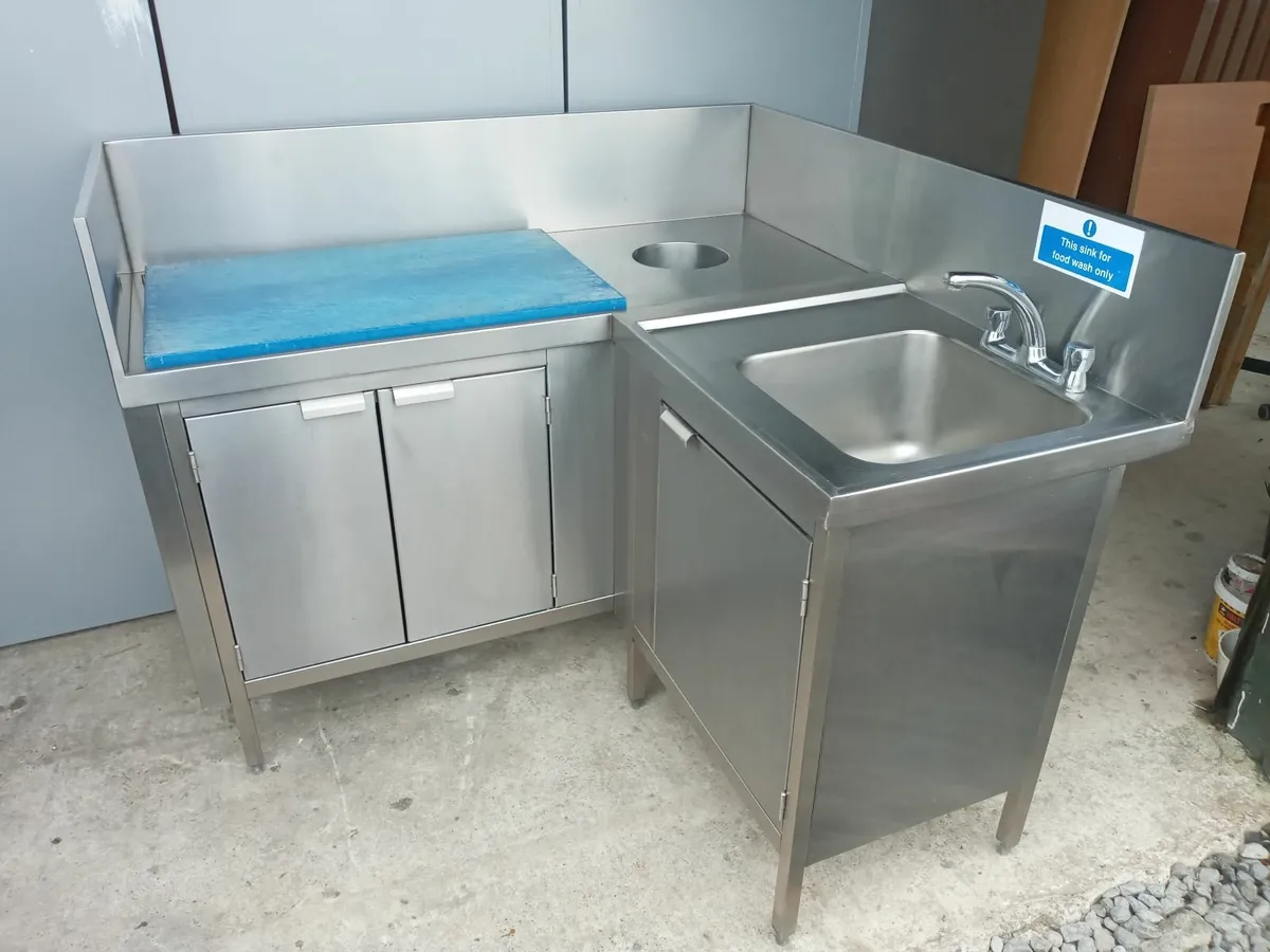 Delivery - Stainless Steel Sink Corner Unit - Image 1