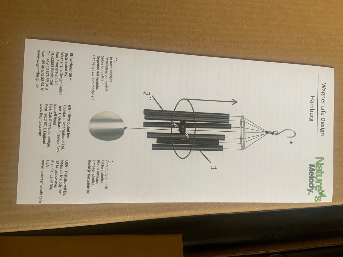 New Boxed Garden Wind Chime - Image 4