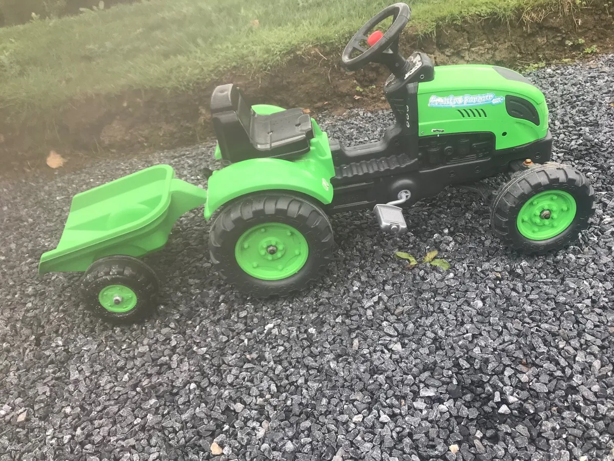 Falk Farmer Pedal Tractor & Trailer - Image 2