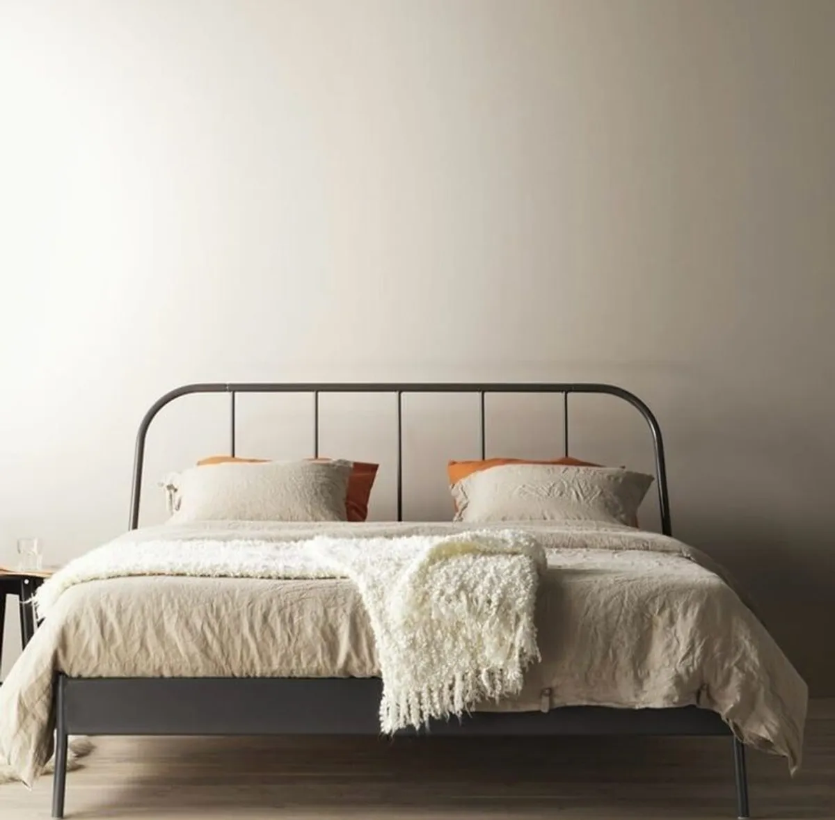 Double bed frame - Grey Steel - Image 1
