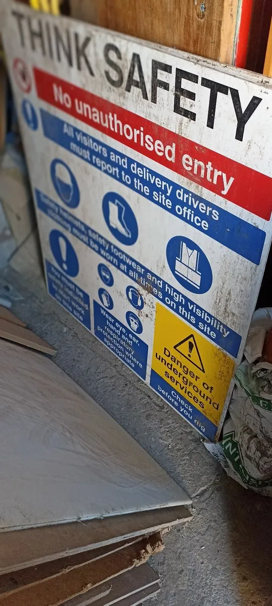 Two Site Safety Signs - Image 2