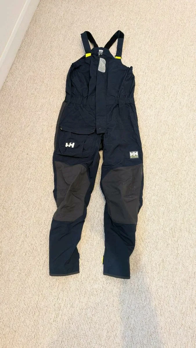 Helly hansen Mens sailing salopettes / bib - Image 1