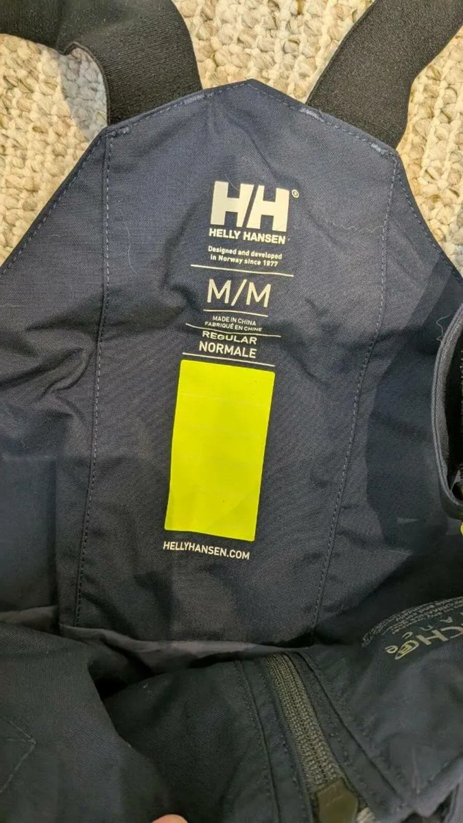 Helly hansen Mens sailing salopettes / bib - Image 3