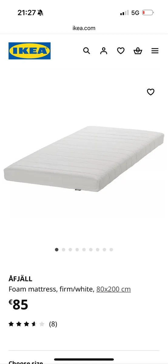 New IKEA mattress (children’s / teen single bed) - Image 1