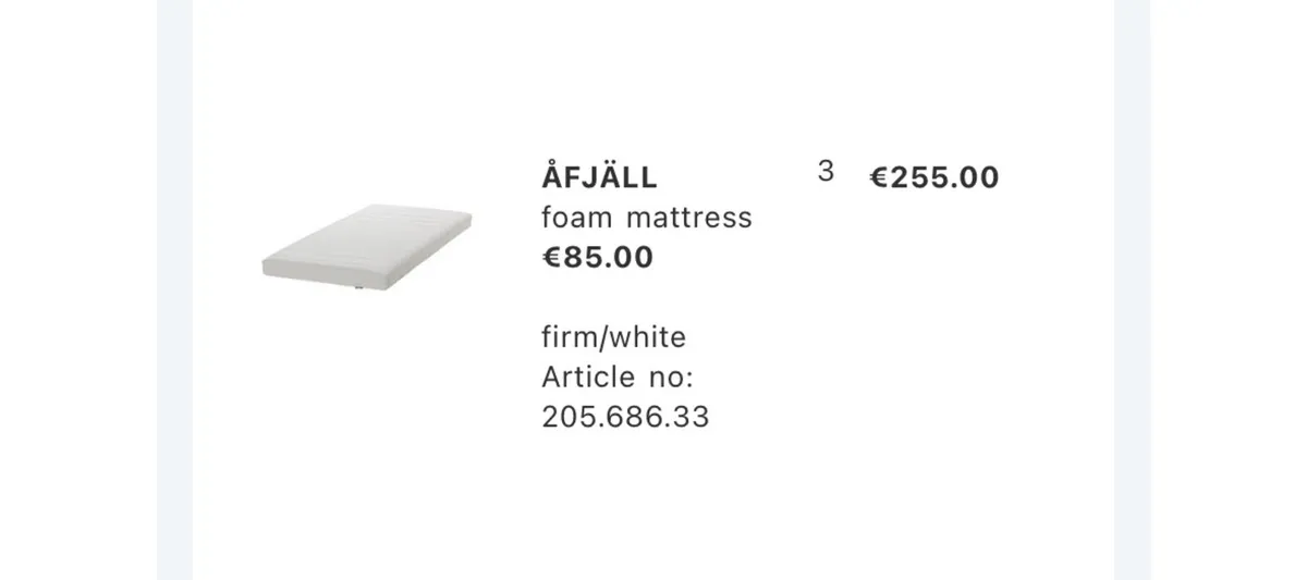 New IKEA mattress (children’s / teen single bed) - Image 2