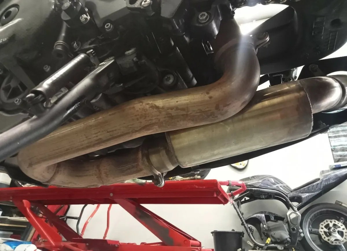 Ktm 1290 superduke exhaust/ RST tractec suit - Image 4