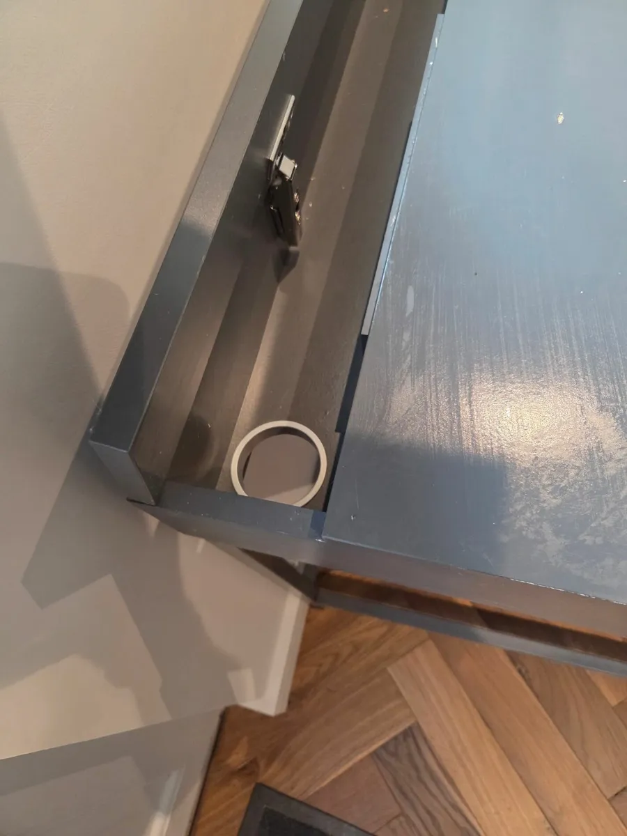 Home office desk for sale - Ikea Alex dark grey - Image 3