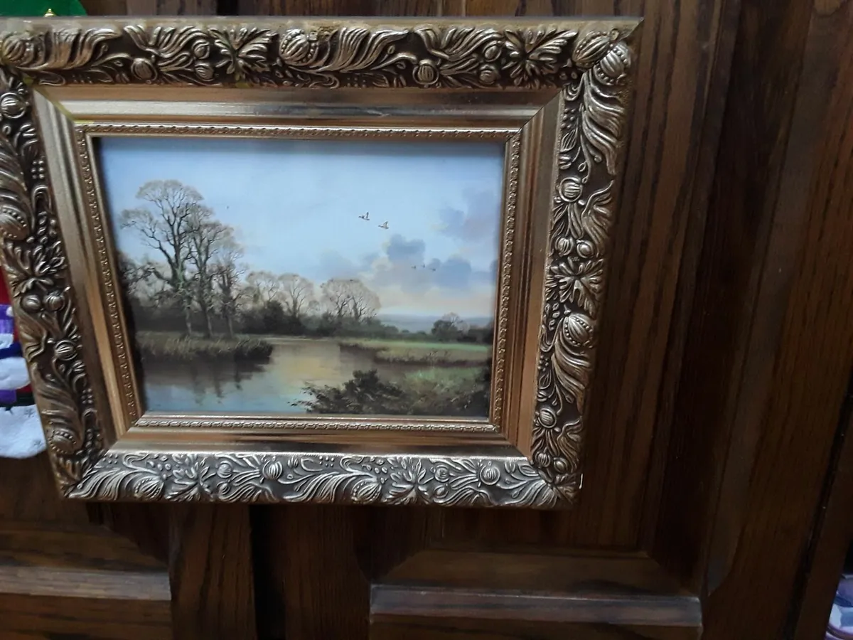 Two vintage pictures beautiful frames - Image 3