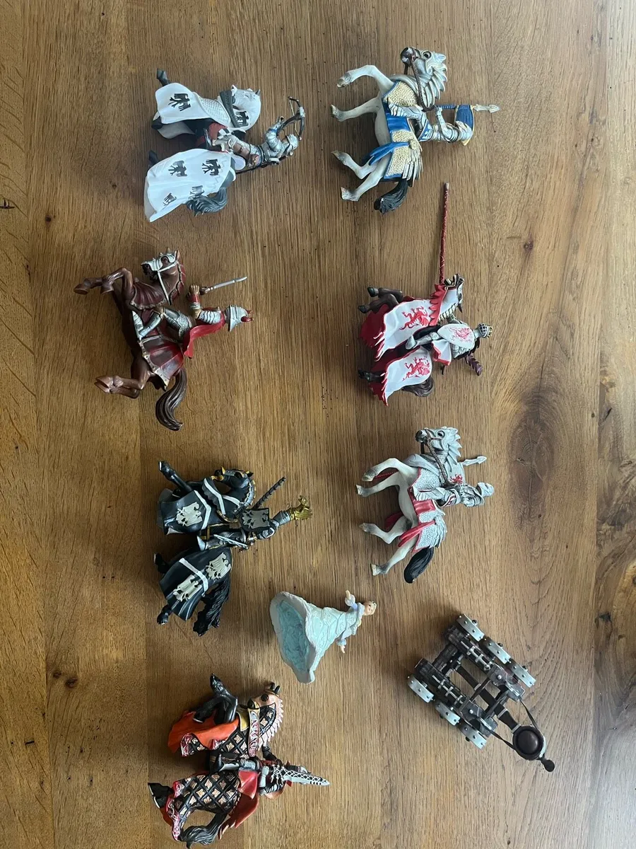 Toy Knights and Horses - Image 1
