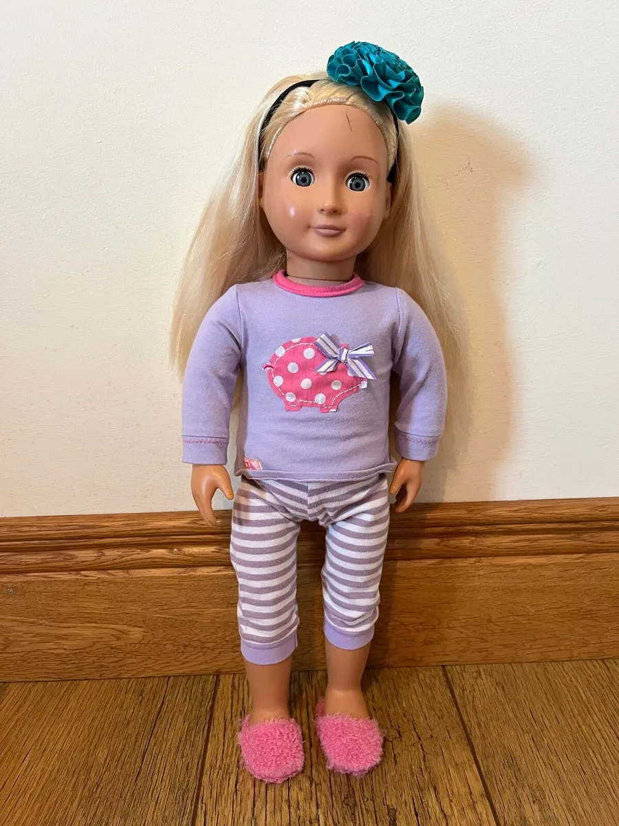 Our Generation Doll with pyjamas - Image 3