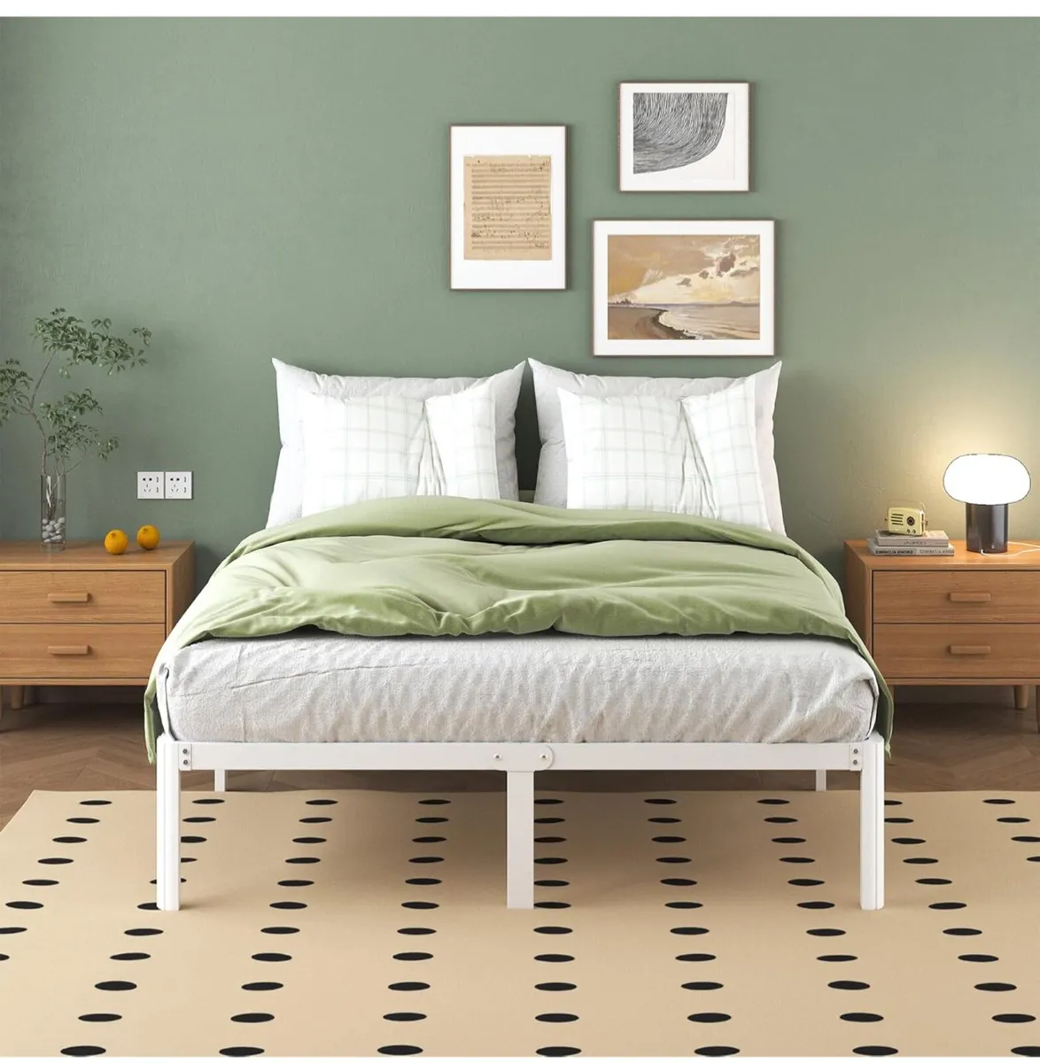 King Size Bed Frame 30.5 cm High with Rounded Corn - Image 4