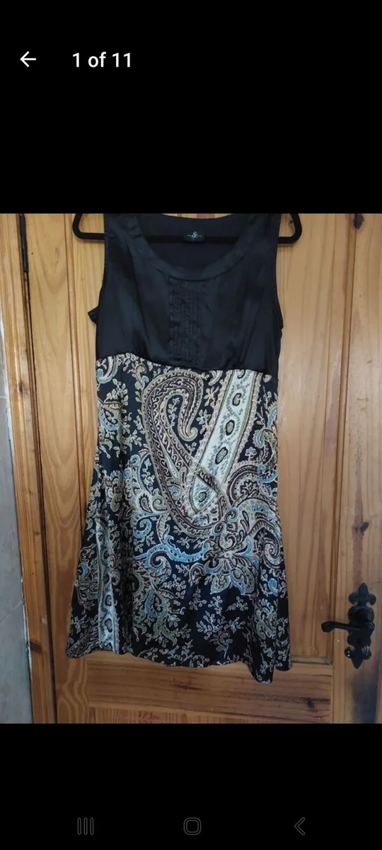 Black paisley dress from Paula and John (free post - Image 1