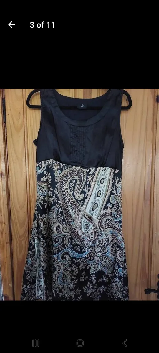 Black paisley dress from Paula and John (free post - Image 3