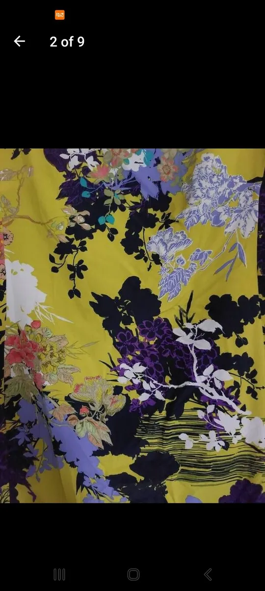 Floral Oriental print shift mini dress (free post) - Image 2