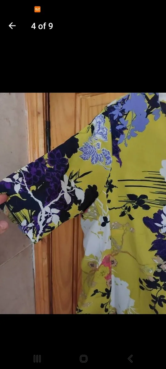 Floral Oriental print shift mini dress (free post) - Image 4
