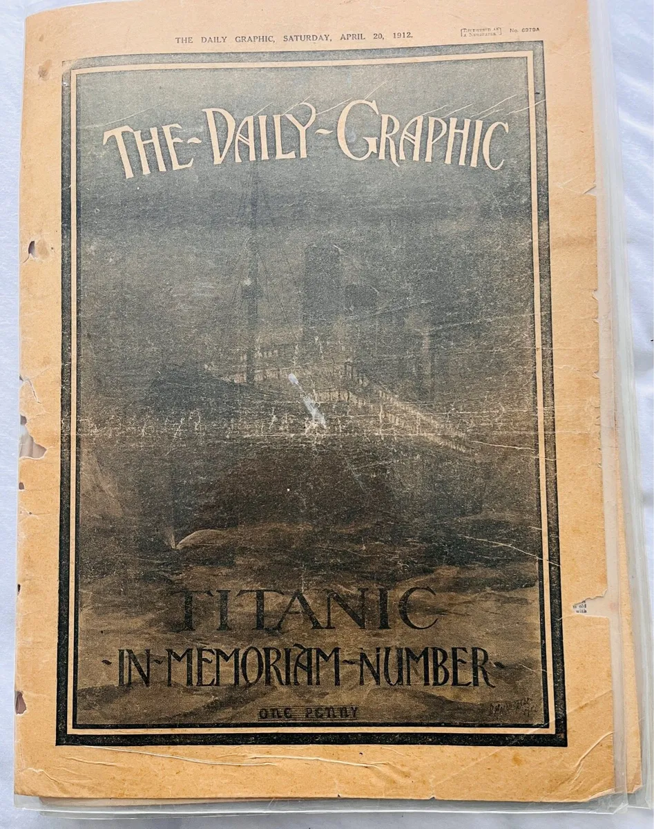 Titanic/ Newspaper 1912 Copies - Image 4