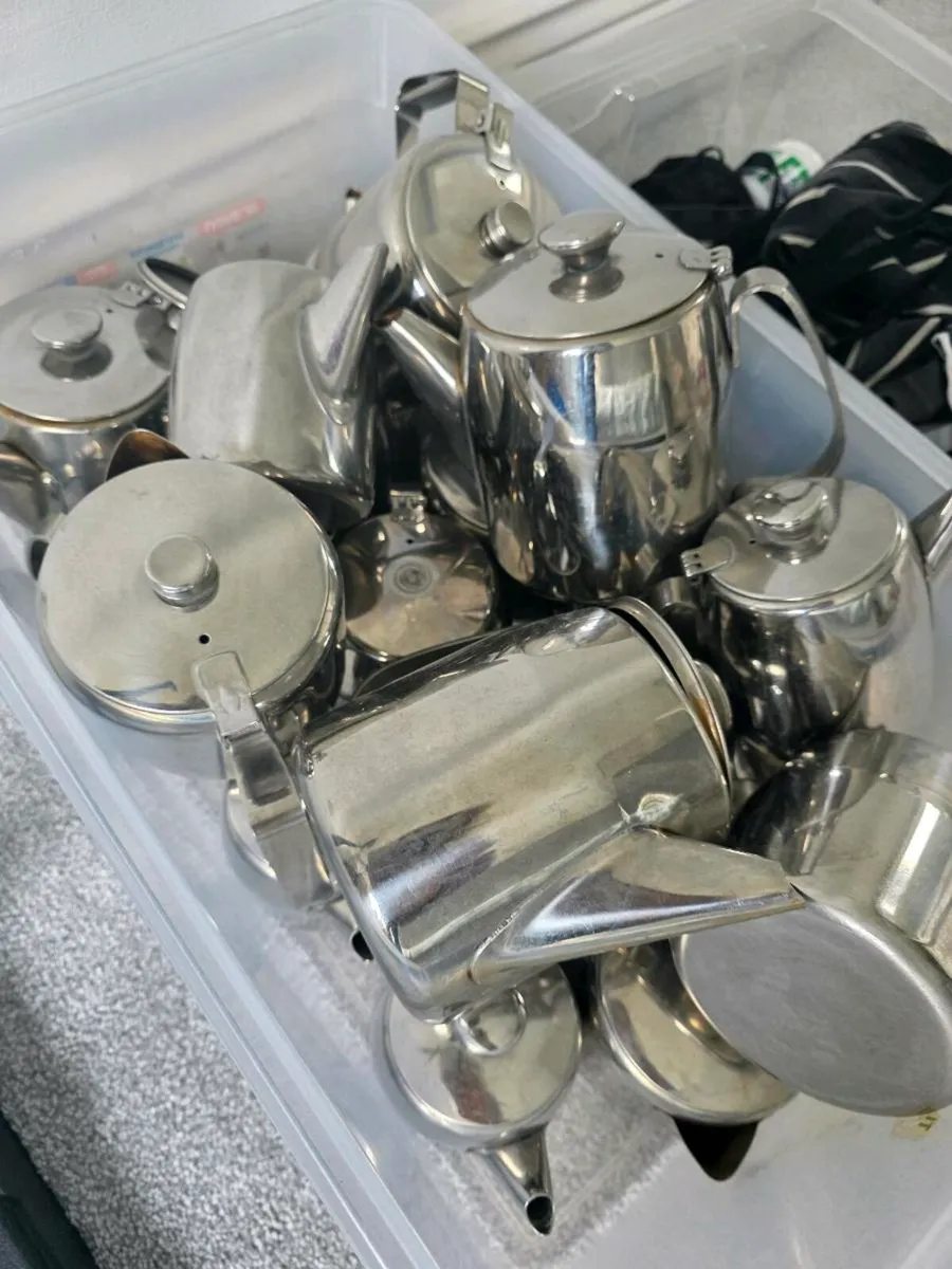 Silver tea pots