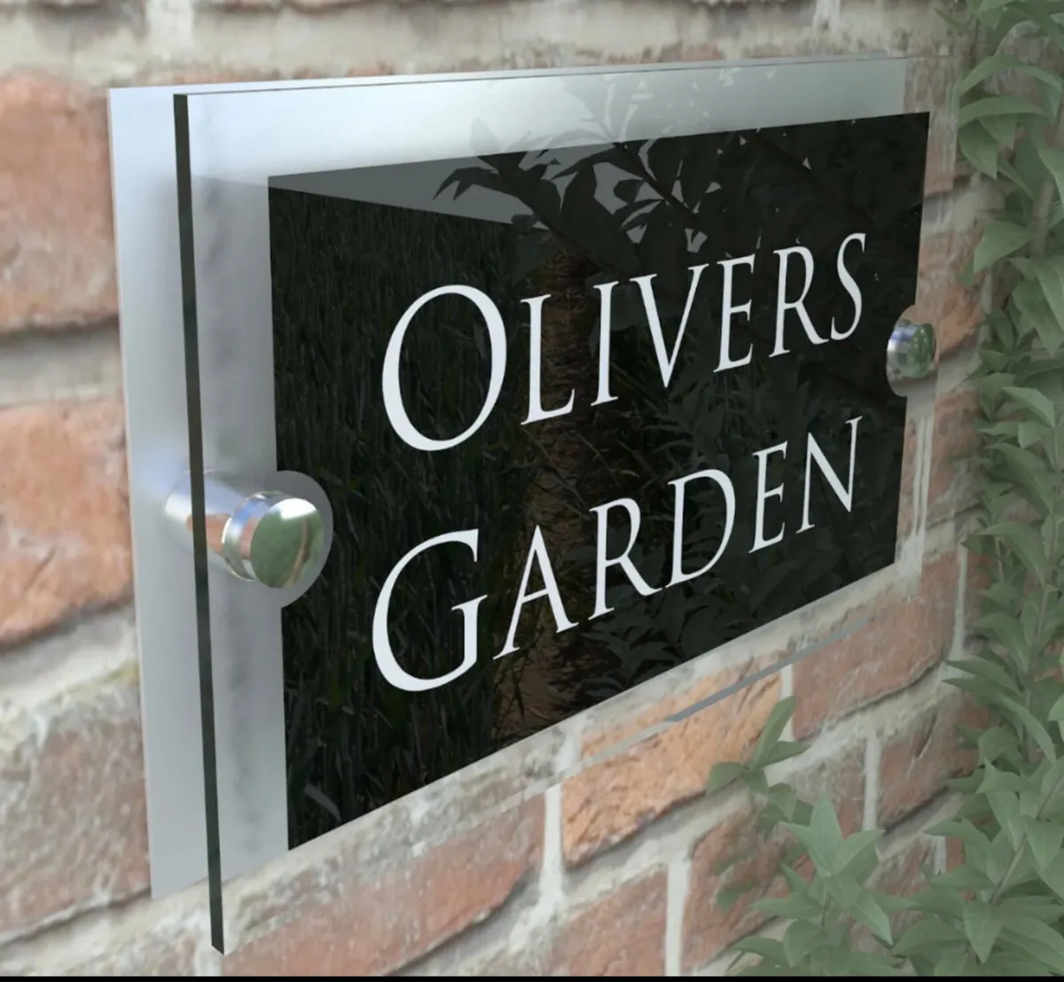 Personalised Anthracite House Sign Plaque - Image 1