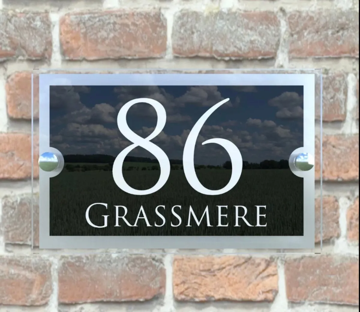Personalised Anthracite House Sign Plaque - Image 2