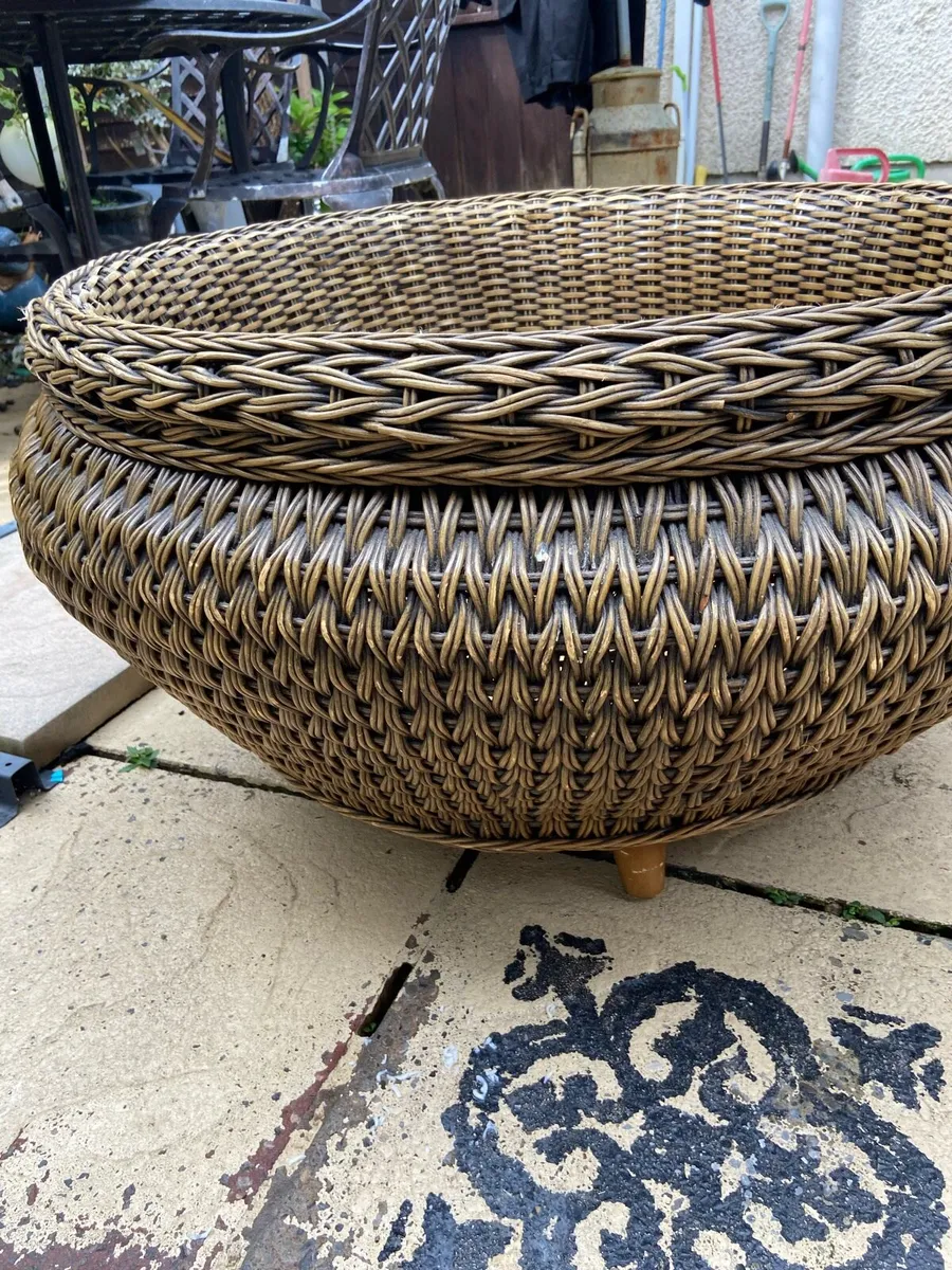 Wicker planter large - Image 1