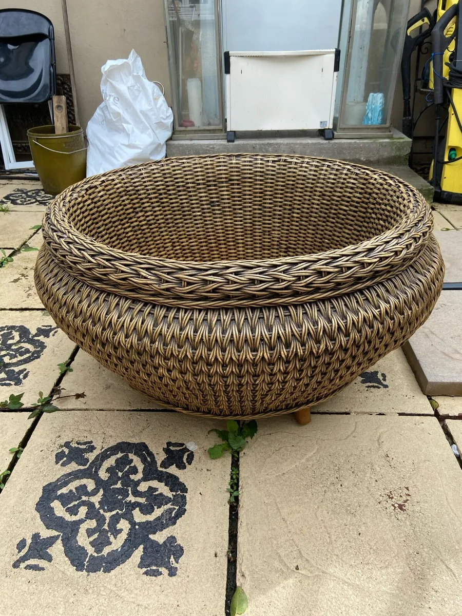 Wicker planter large - Image 2