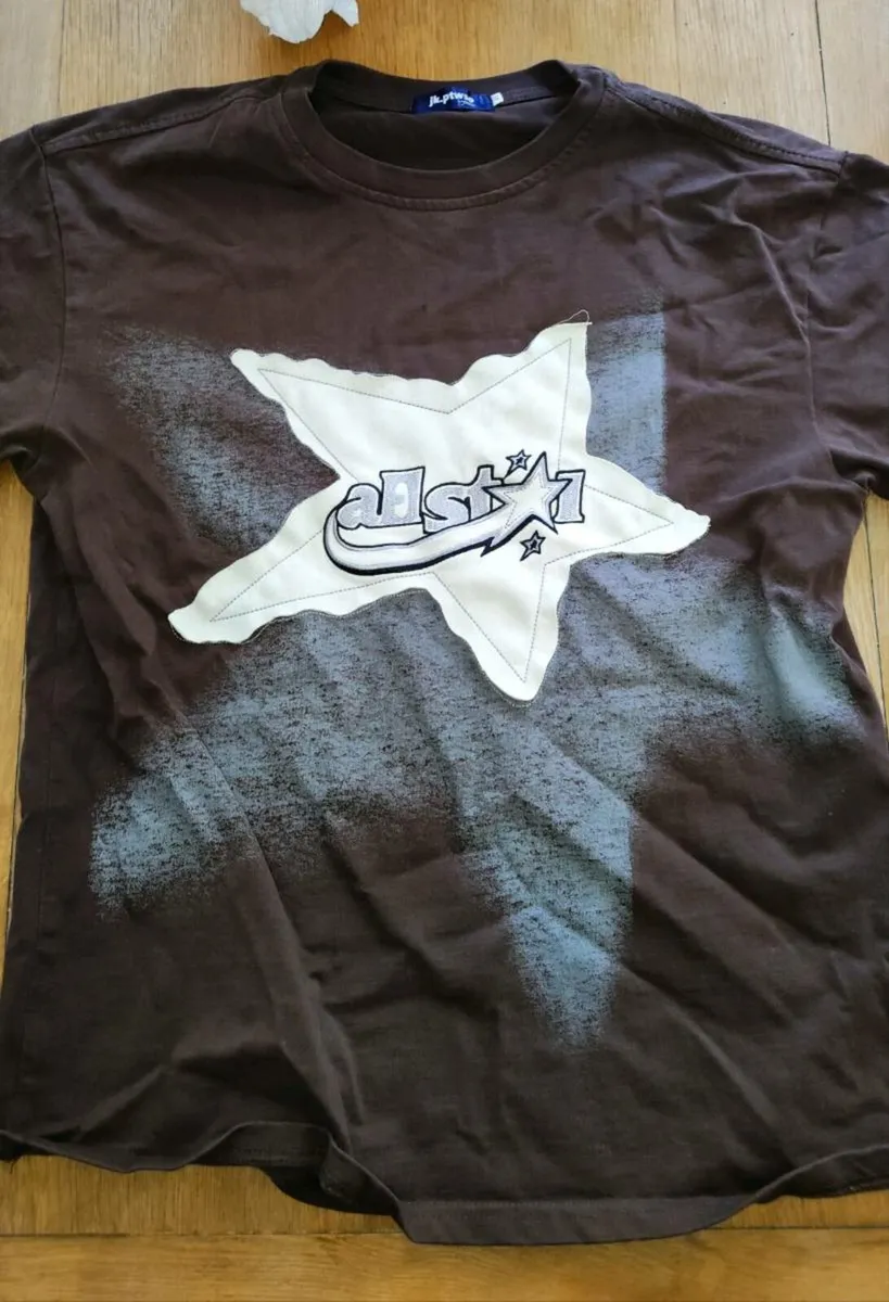(RARE) Y2K "Star" Vintage Style Dark Brown Star Gr