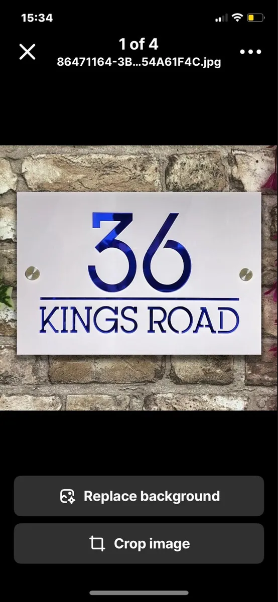 Personalised Acrylic Door House Sign - Image 1