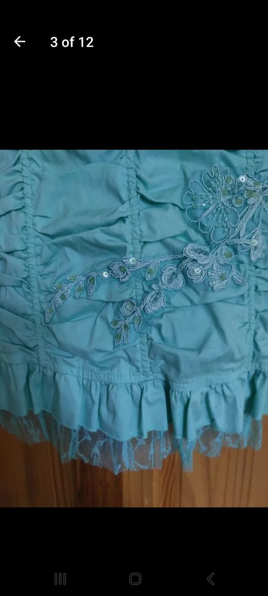 Mint green sequin bodice top with tags (free post) - Image 4