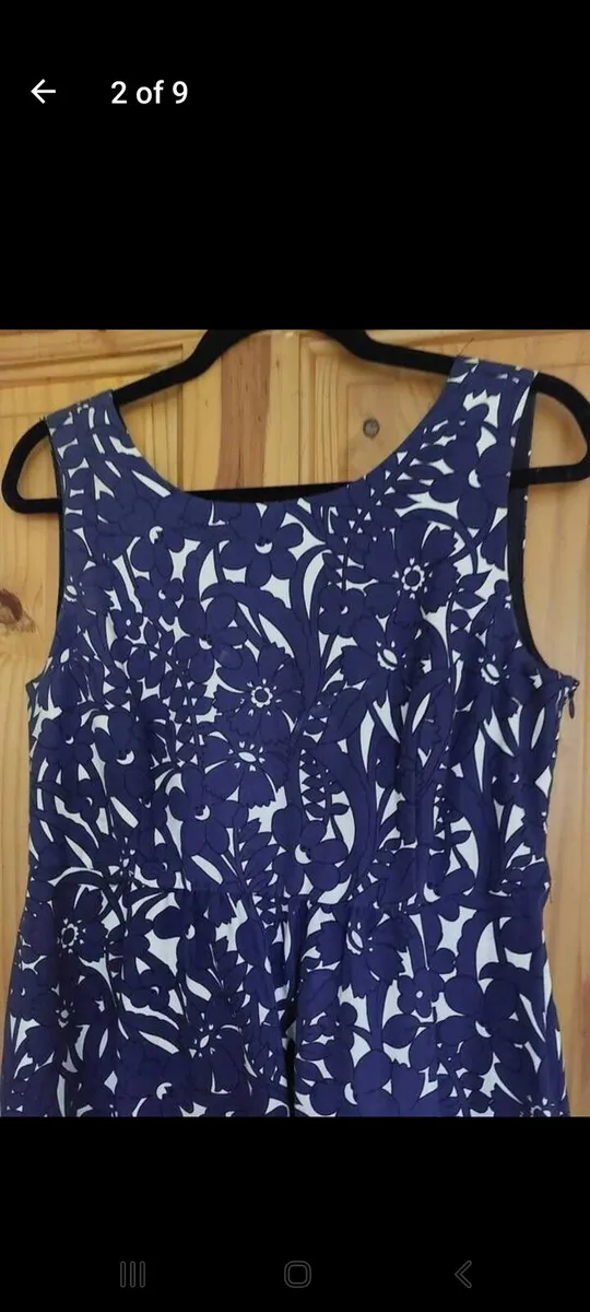 Zara navy floral dress (free postage) - Image 2