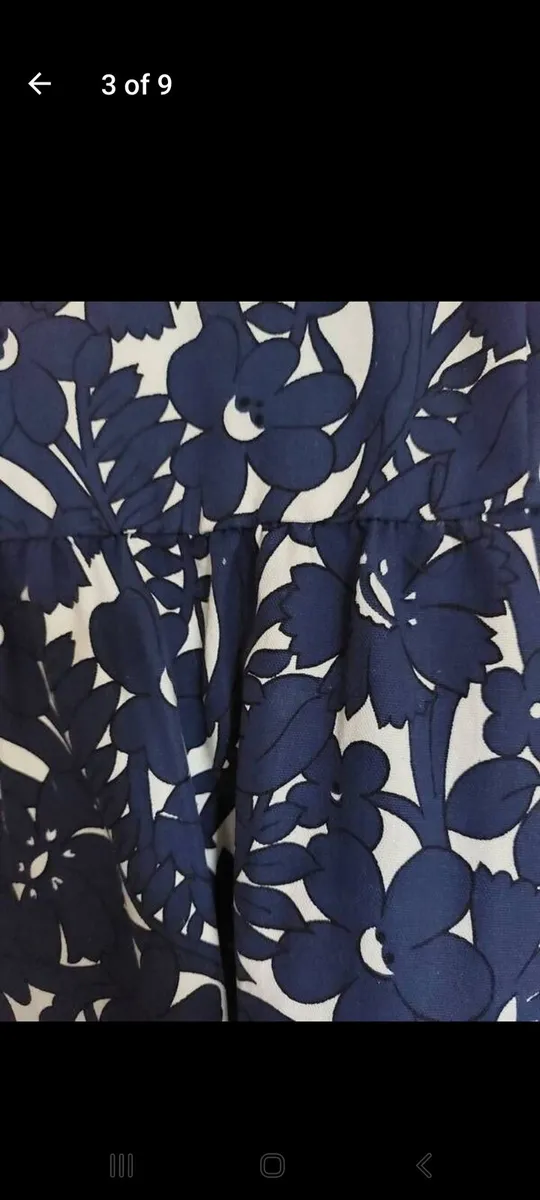 Zara navy floral dress (free postage) - Image 3