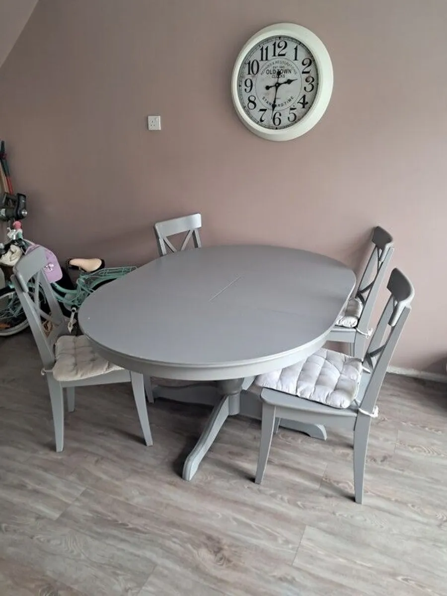 Ikea Ingatorp Extendable Table with 4 Chairs - Image 4