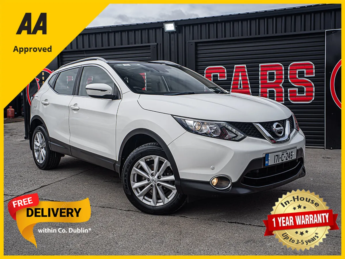 2017 Nissan Qashqai 1.2/Sunroof/Irish/1yr warranty - Image 1