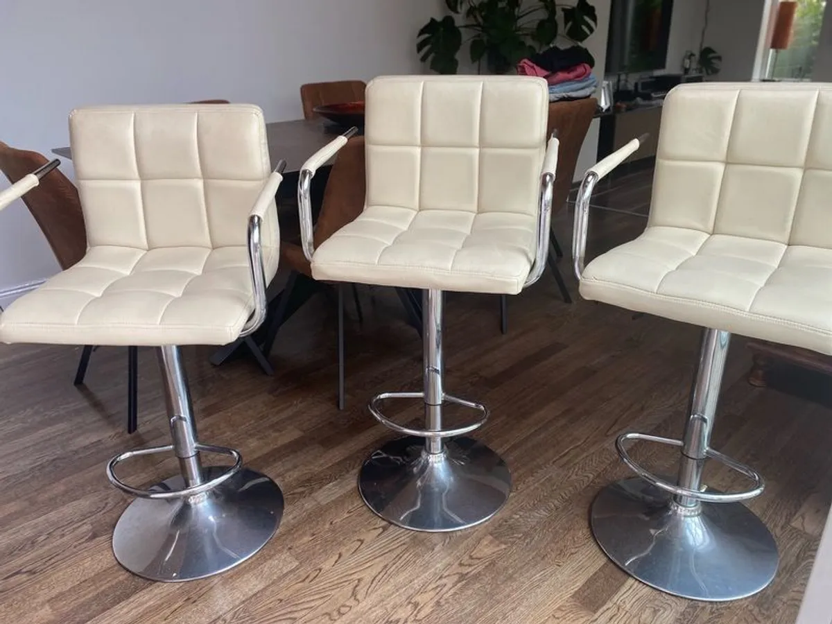 Leather Bar Stools - Image 1