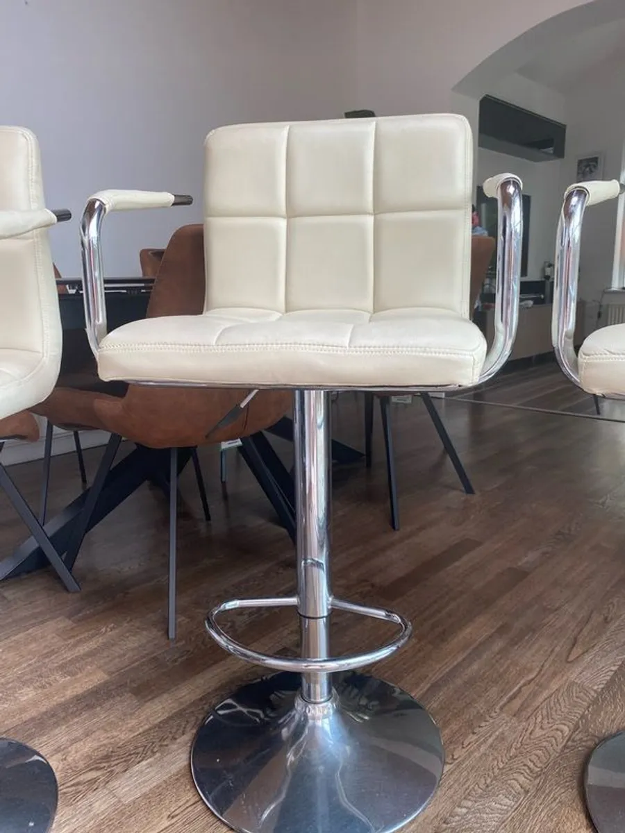 Leather Bar Stools - Image 3