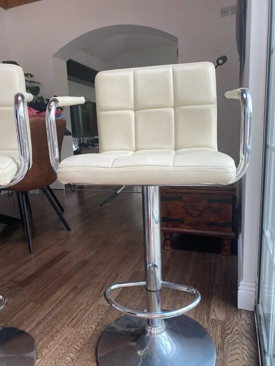 Leather Bar Stools - Image 4