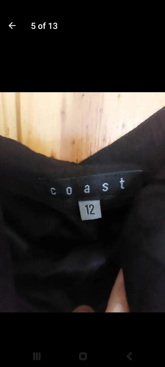 Coast black bandeau silk maxi dress  (free post) - Image 4